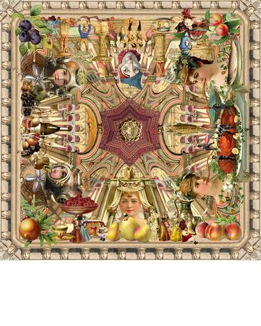 Bacchanalia of the Absurd - Limited Edition of 50 Prints on silk thumb