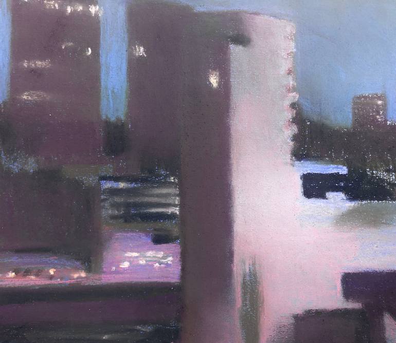 Original Figurative Cities Drawing by Inga Levi