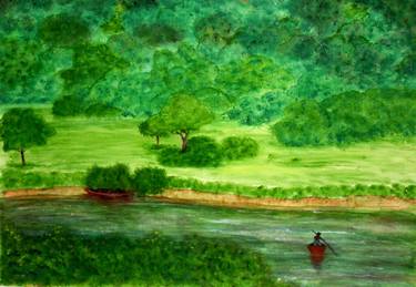 Print of Impressionism Places Paintings by Y Chandan Rao