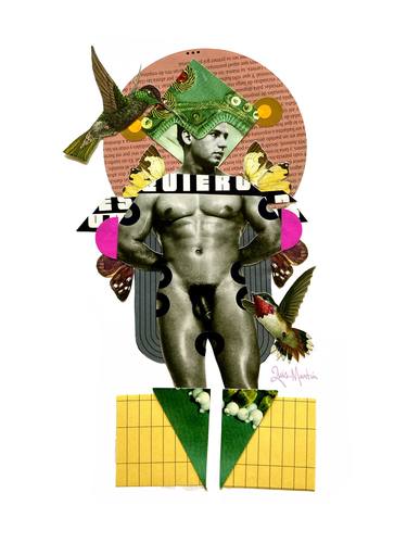 Original Erotic Collage by Luis Martin