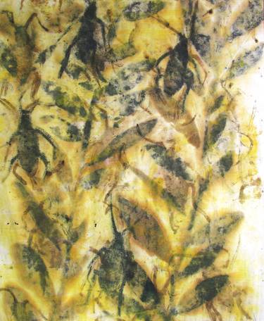 Original Abstract Expressionism Animal Mixed Media by Giusto Pilan