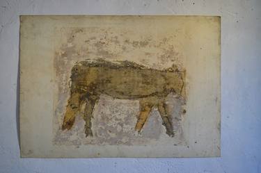 Original Abstract Expressionism Animal Paintings by Giusto Pilan