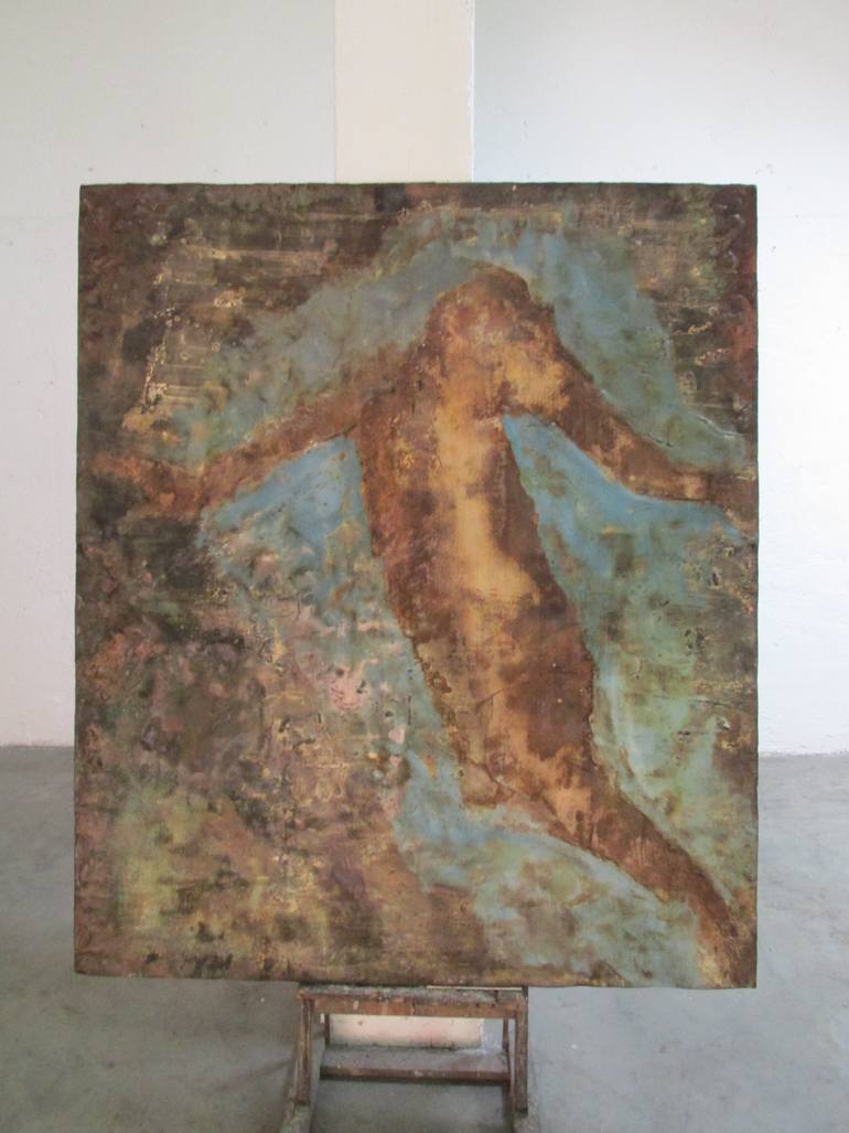 Original Expressionism Body Painting by Giusto Pilan