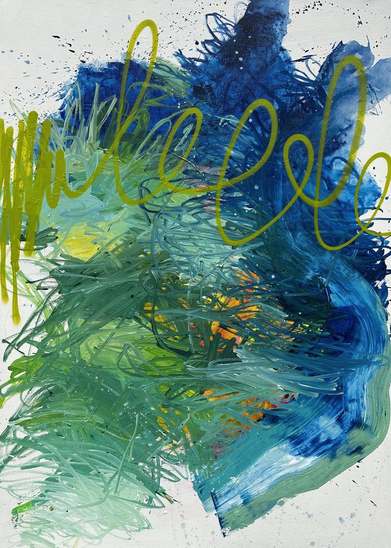 Original Abstract Expressionism Abstract Paintings by Laura Schuler