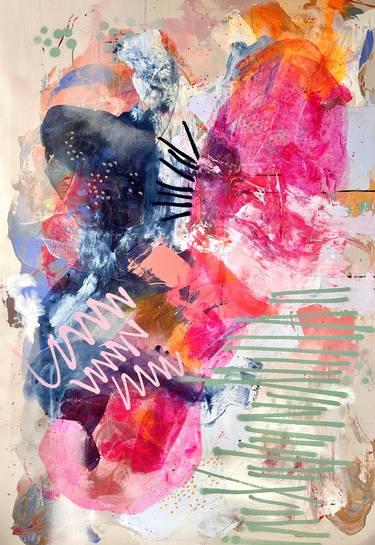 Original Abstract Expressionism Abstract Painting by Laura Schuler