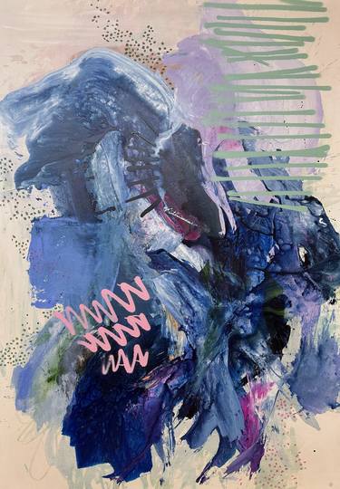 Original Abstract Expressionism Abstract Painting by Laura Schuler