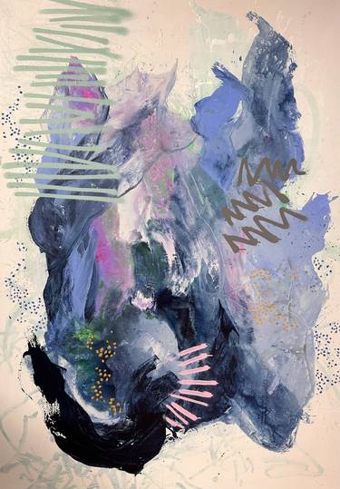 Original Abstract Expressionism Abstract Painting by Laura Schuler