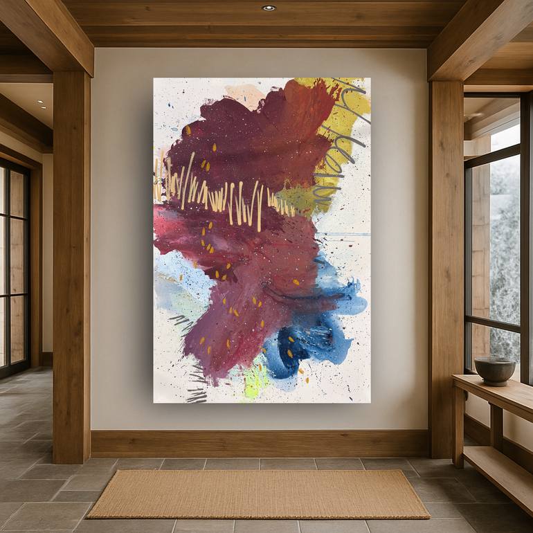 Original Abstract Expressionism Abstract Painting by Laura Schuler