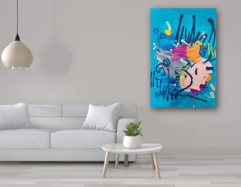 Original Street Art Abstract Painting by Laura Schuler