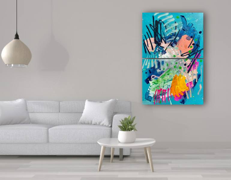 Original Street Art Abstract Painting by Laura Schuler