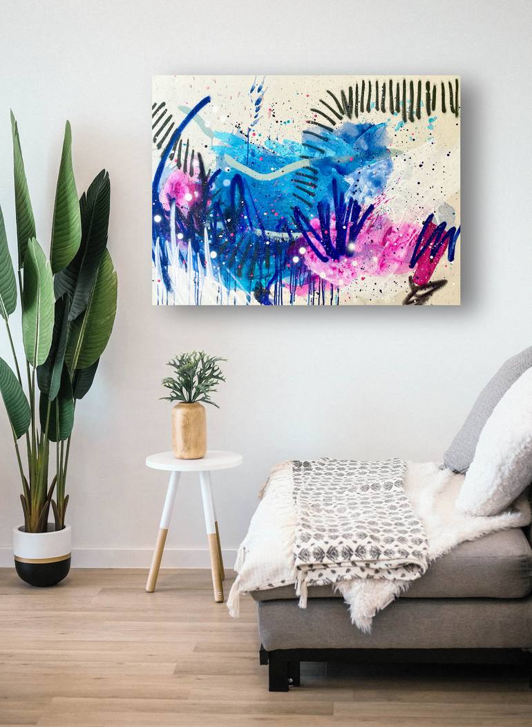 Original Fine Art Abstract Painting by Laura Schuler