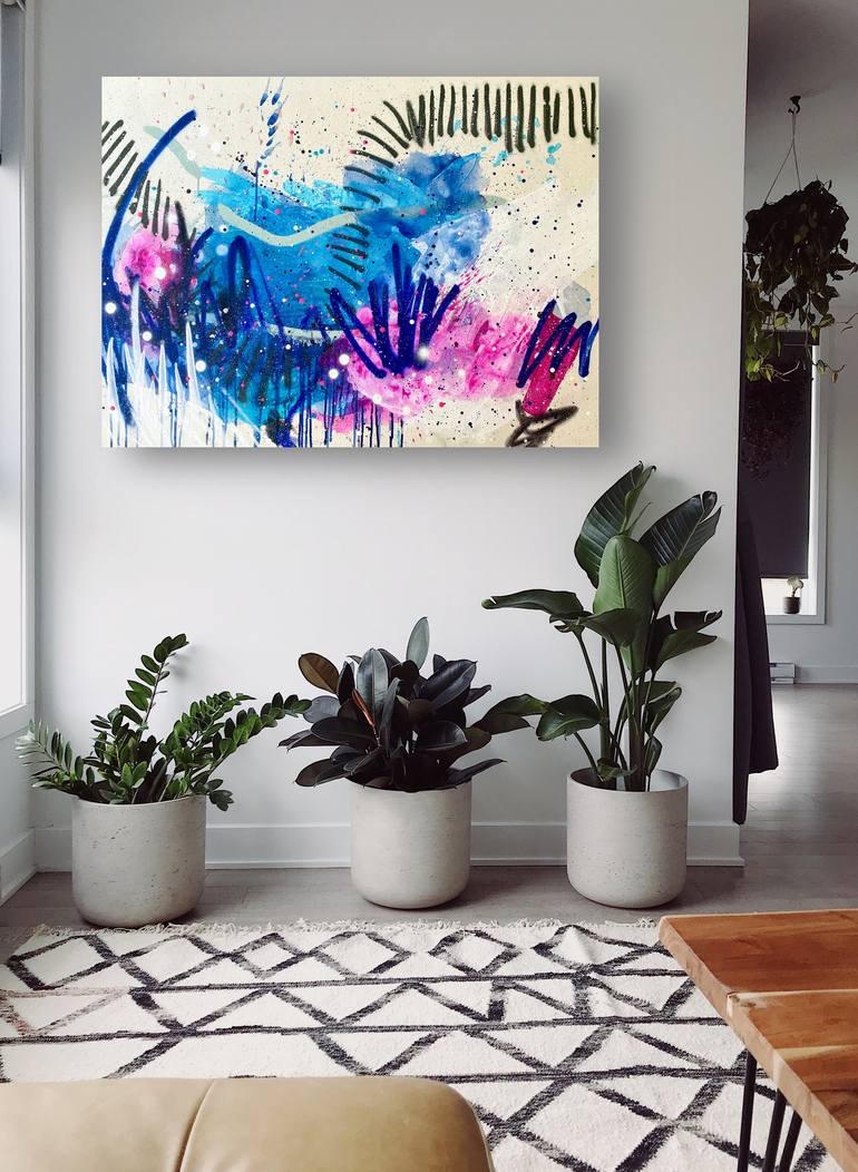 Original Fine Art Abstract Painting by Laura Schuler