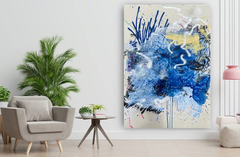 Original Abstract Expressionism Abstract Painting by Laura Schuler