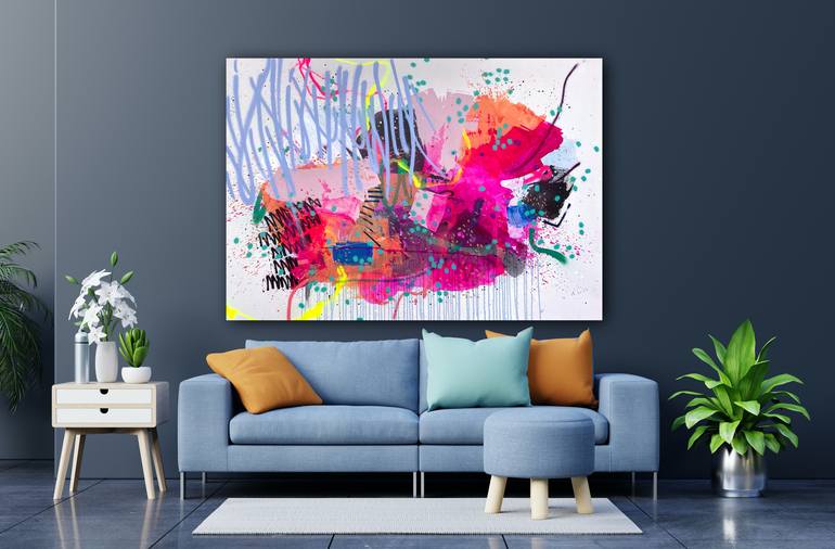 Original Abstract Expressionism Abstract Painting by Laura Schuler