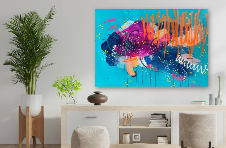 Original Street Art Abstract Painting by Laura Schuler