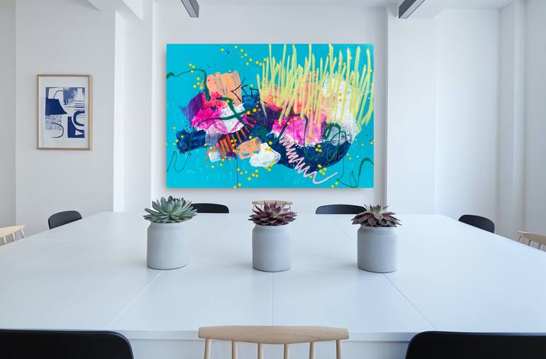 Original Abstract Graffiti Painting by Laura Schuler