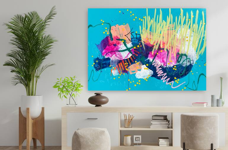 Original Abstract Graffiti Painting by Laura Schuler