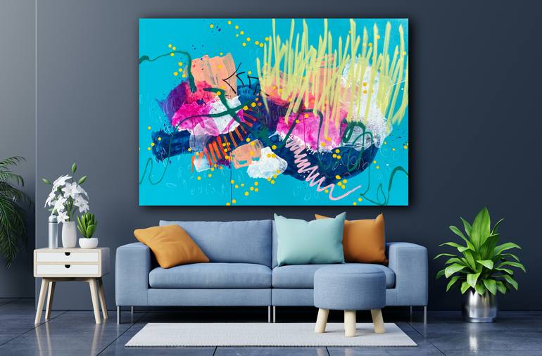 Original Abstract Graffiti Painting by Laura Schuler