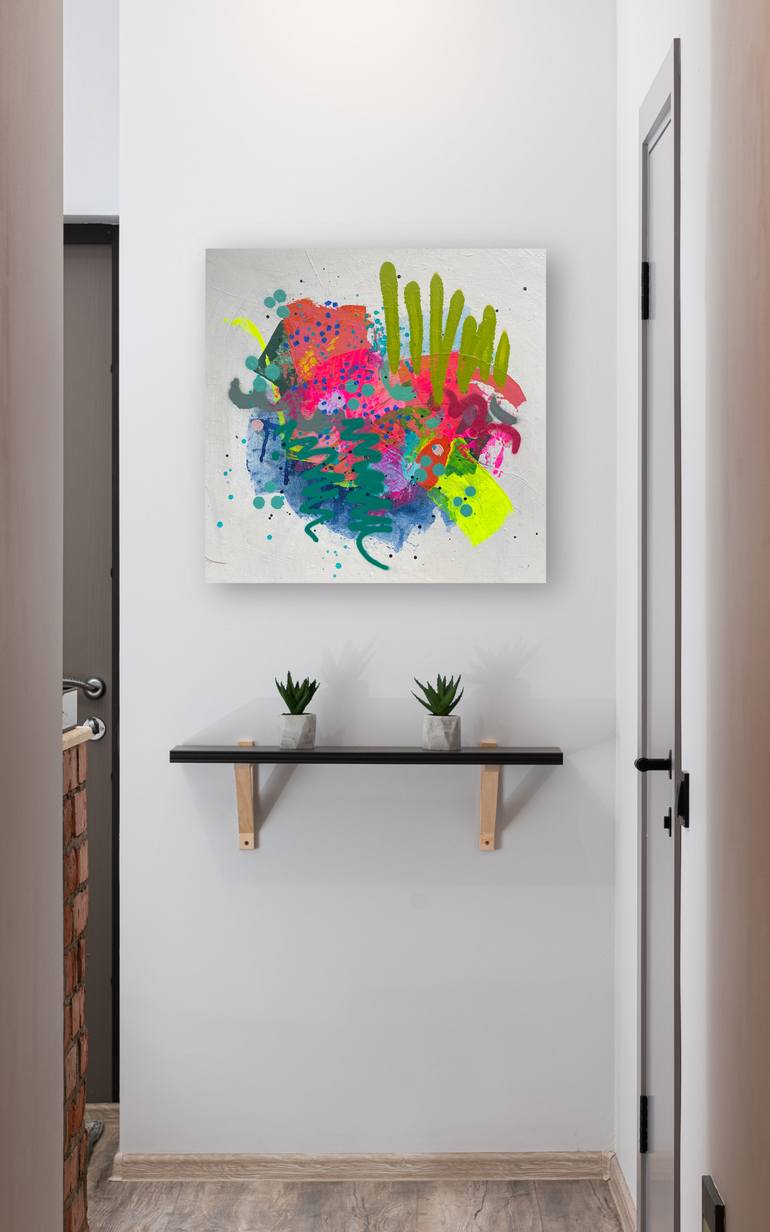 Original Street Art Abstract Painting by Laura Schuler