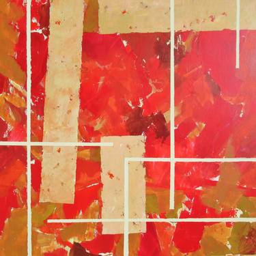 Original Abstract Geometric Paintings by Megha Hendrick