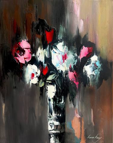 Original Expressionism Floral Paintings by Lana Frey