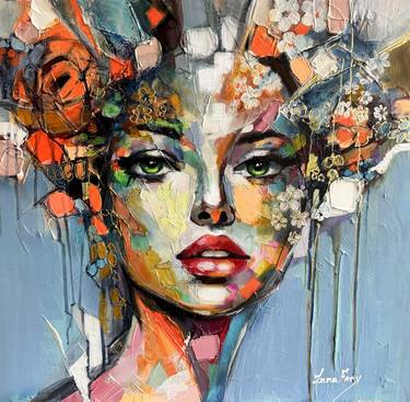 Original Expressionism Women Paintings by Lana Frey