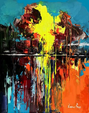 Original Contemporary Abstract Paintings by Lana Frey