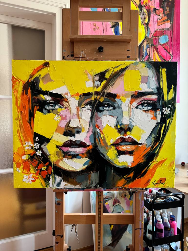 Original Fauvism Women Painting by Lana Frey