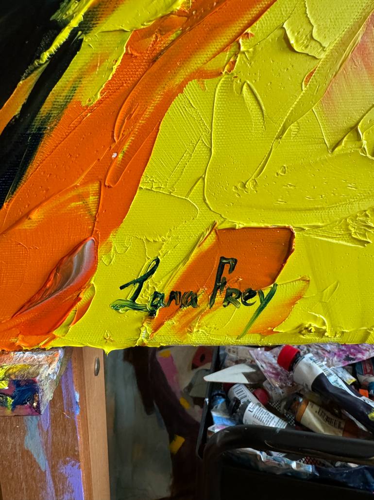 Original Fauvism Women Painting by Lana Frey