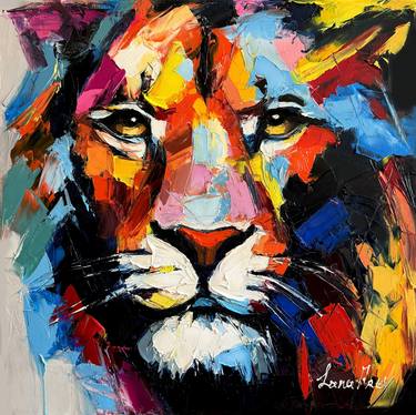 Original Impressionism Animal Painting by Lana Frey