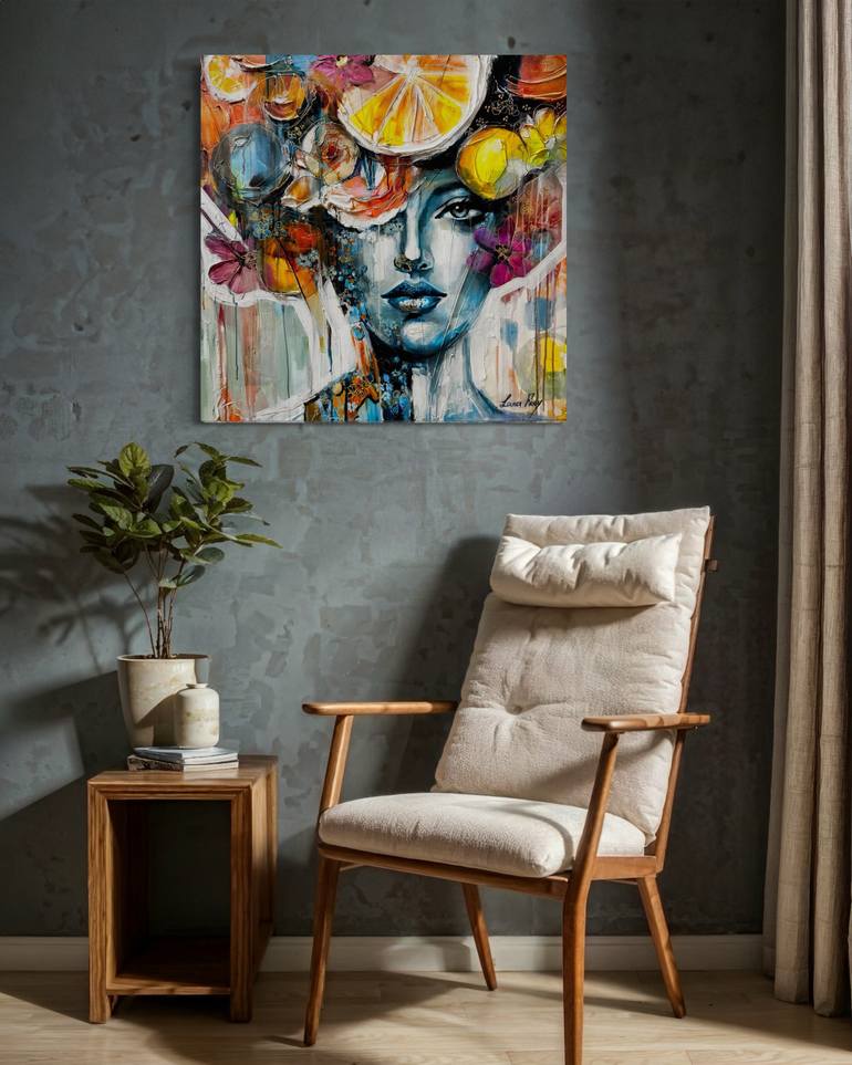 Original Expressionism Women Painting by Lana Frey