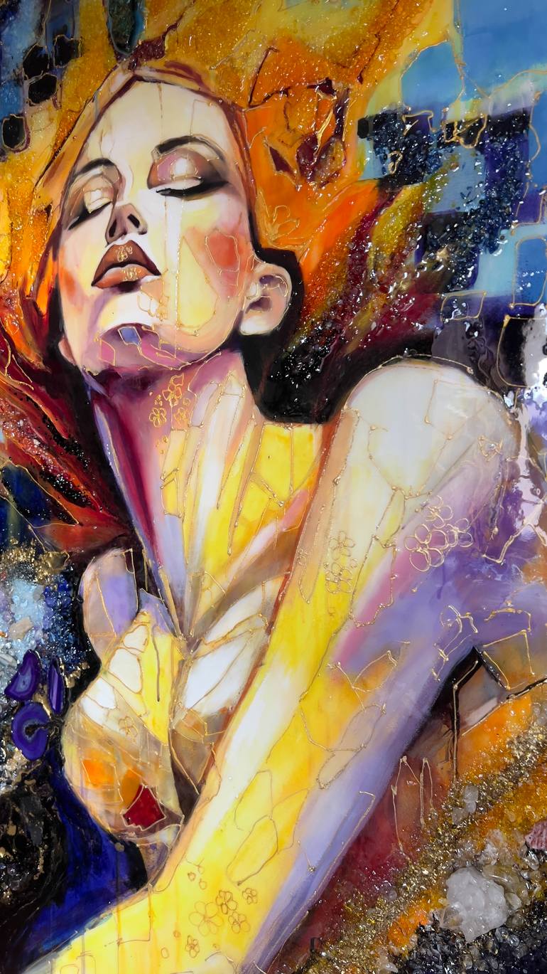 Original Expressionism Women Mixed Media by Lana Frey
