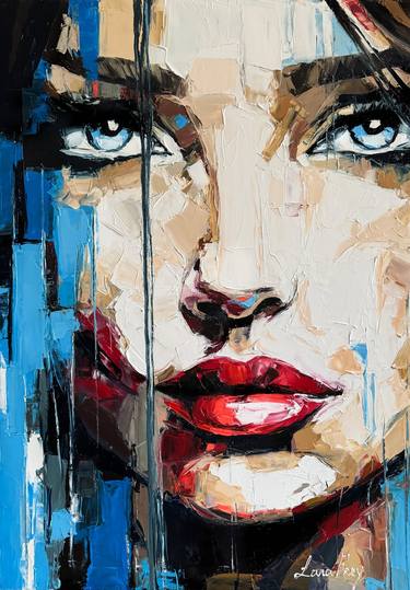 Original Expressionism Women Painting by Lana Frey