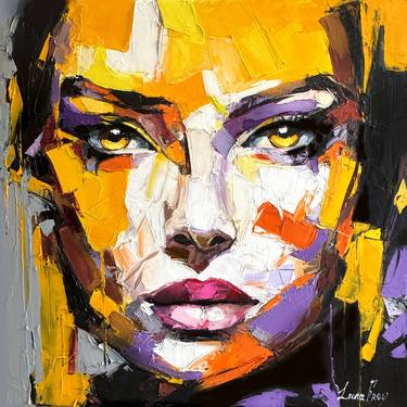 Original Expressionism Women Painting by Lana Frey