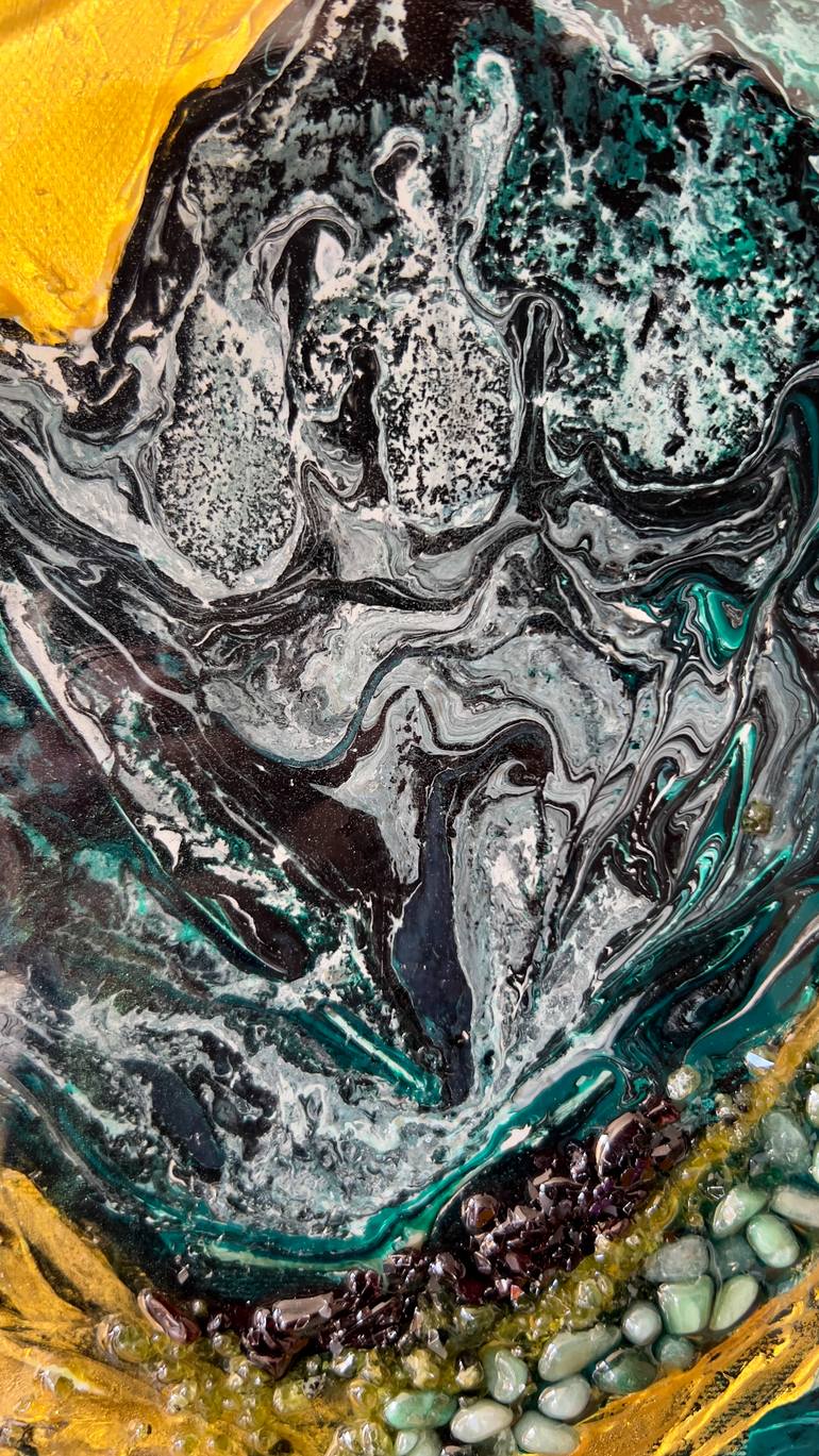 Original Expressionism Landscape Mixed Media by Lana Frey