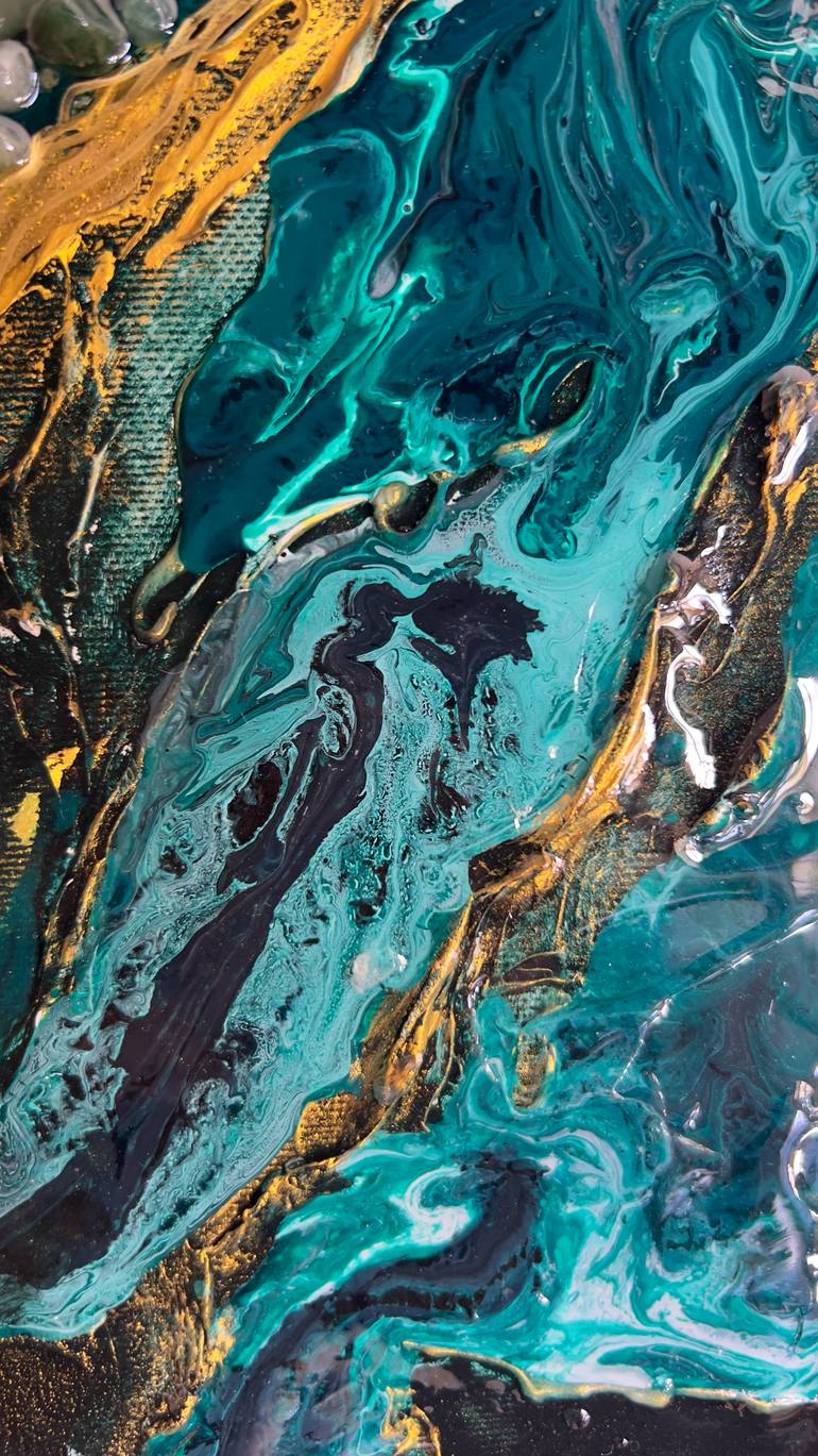 Original Expressionism Landscape Mixed Media by Lana Frey