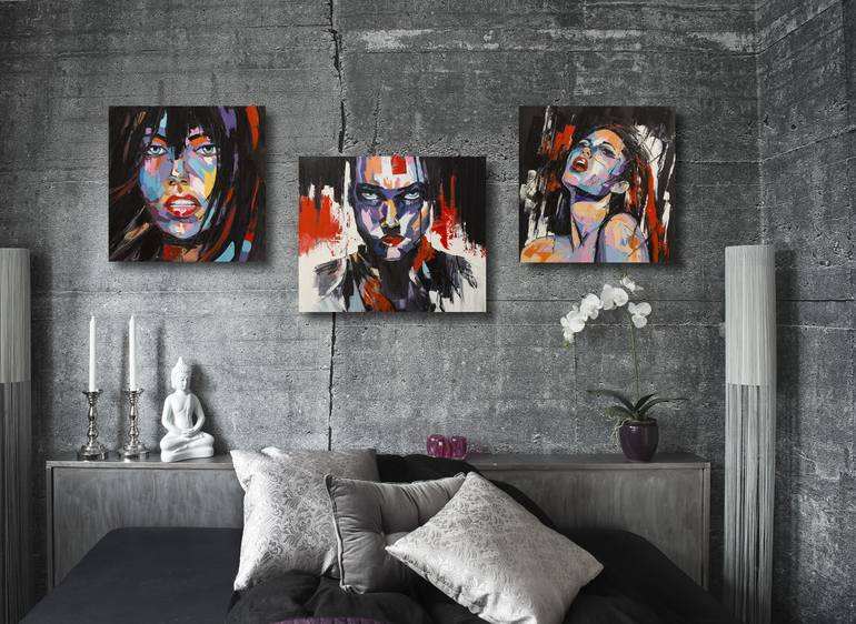 Original Portraiture People Painting by Lana Frey