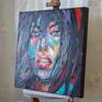 On easel