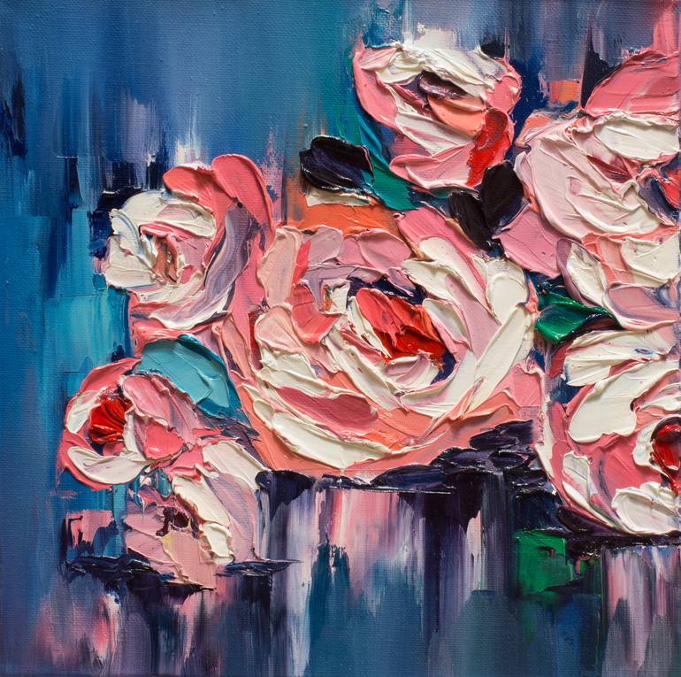 Original Fine Art Floral Painting by Lana Frey