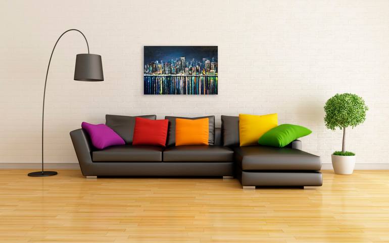 Original Fine Art Cities Painting by Lana Frey