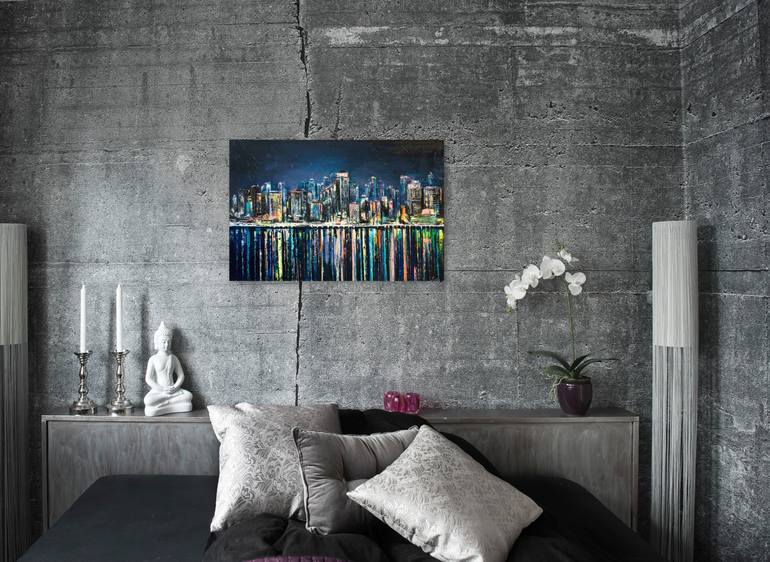 Original Fine Art Cities Painting by Lana Frey