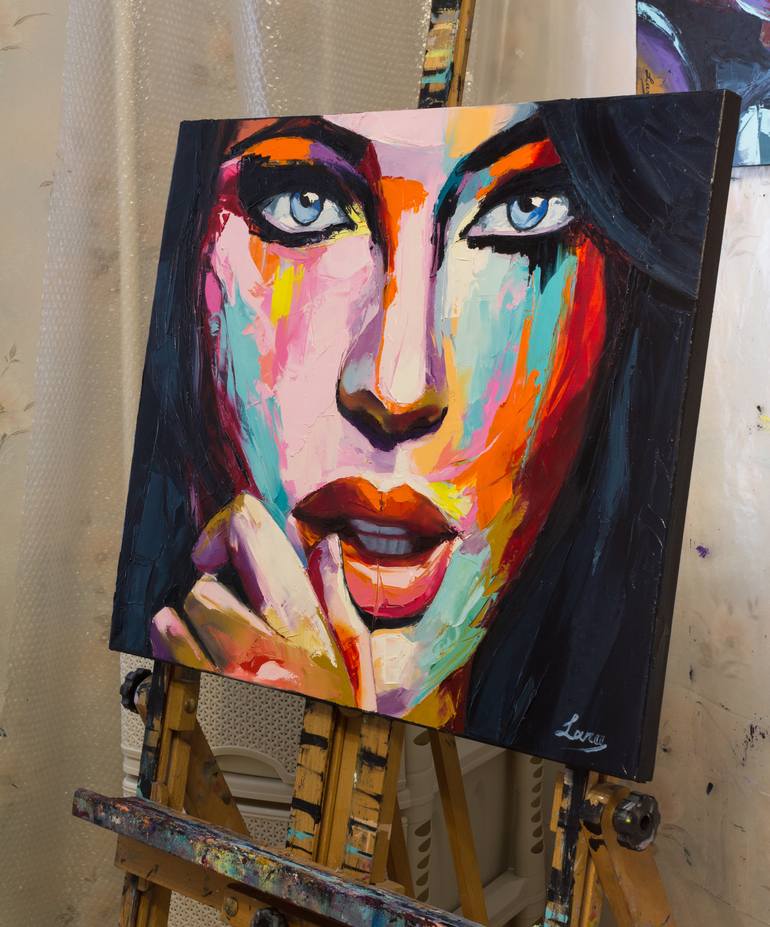 Original Portraiture Portrait Painting by Lana Frey