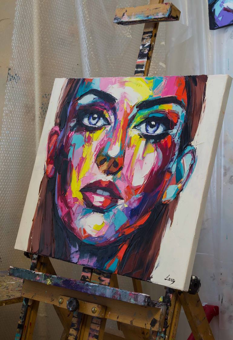 Original Portraiture Portrait Painting by Lana Frey