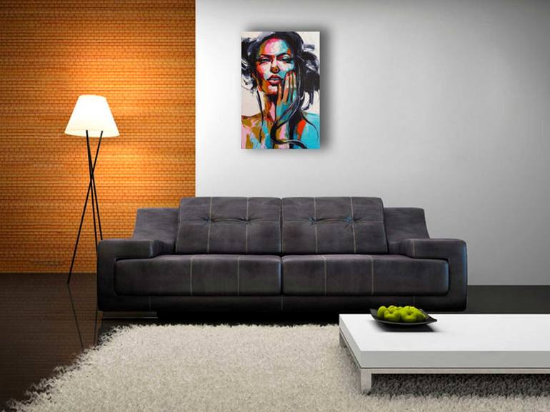 Original Fine Art Portrait Painting by Lana Frey