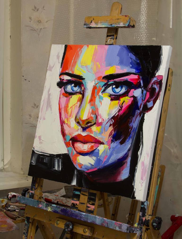 Original Impressionism Portrait Painting by Lana Frey