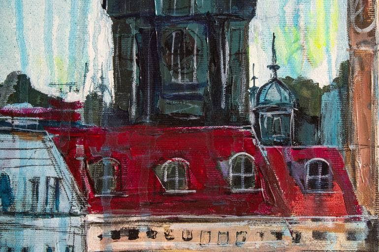 Original Expressionism Cities Painting by Lana Frey