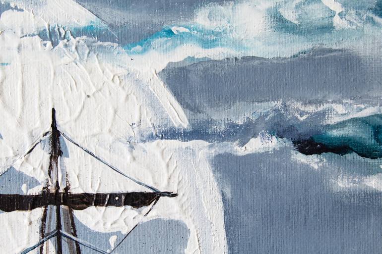 Original Sailboat Painting by Lana Frey
