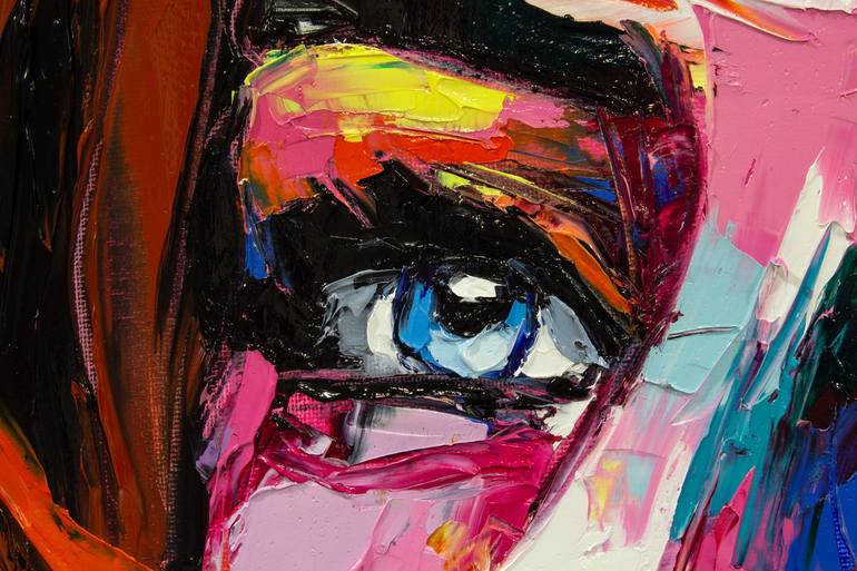 Original Expressionism Portrait Painting by Lana Frey