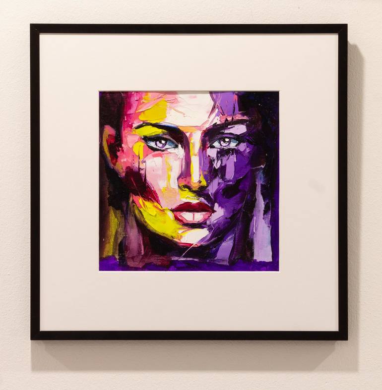 Original Pop Art Portrait Painting by Lana Frey