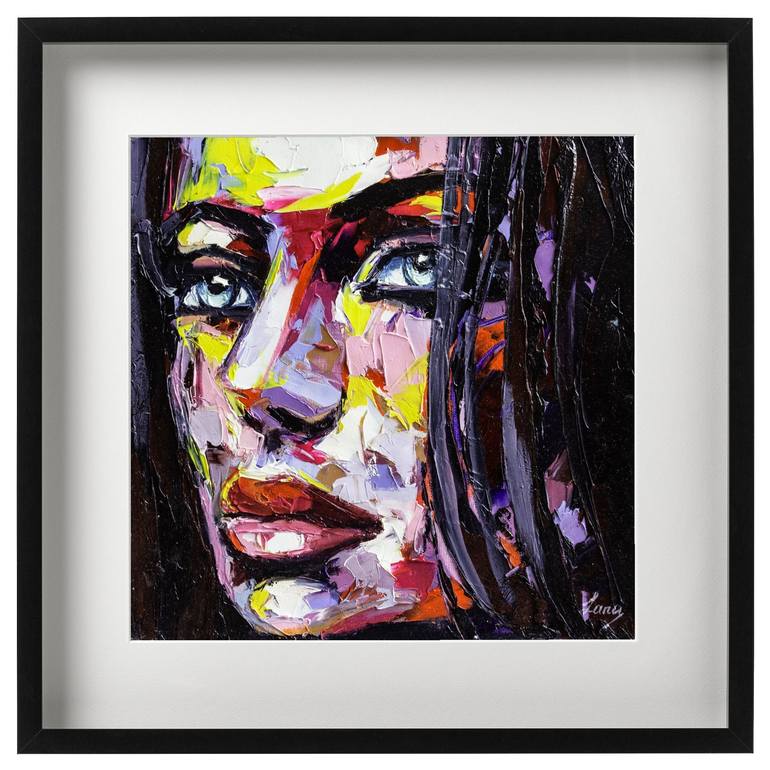 Original Expressionism Portrait Painting by Lana Frey